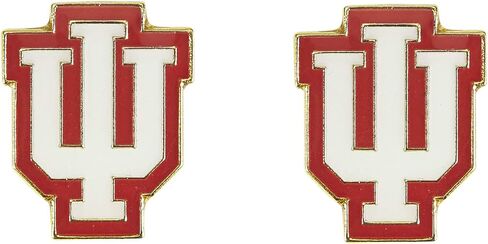 NCAA Indiana Hoosiers أقراط فضية اللون تحمل شعار الفريق in Saudi Arabia