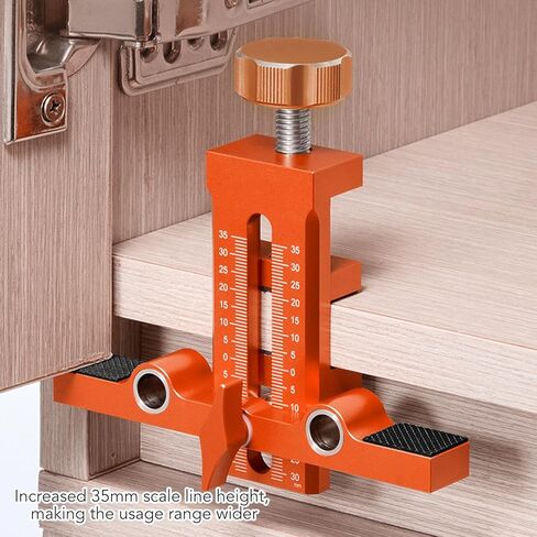 Garosa Cabinet Door Mounting Fixture, Aluminum Alloy Adjustable Support Arm with Bimetallic Rod Structure for Installing Face Frame Frameless Cabinets Kitchen Bathroom Wardrobes in Saudi Arabia