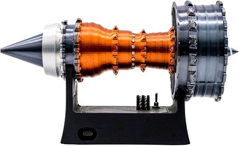 TR900 Turbofan Engine Model Kit – 1:20 Scale Turbojet Aircraft Engine – 3D Printed Mechanical Science Education Toy Aviation Enthusiast Gift – Deluxe Version (Finished) in Kuwait