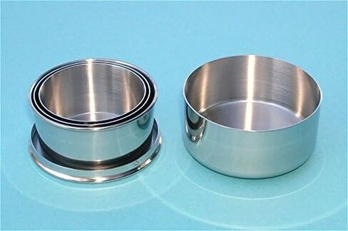 Stanley London Engraved 5oz Stainless Steel Collapsible Drinking Cup with Leather Case in Kuwait