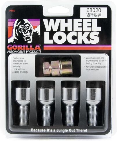 Gorilla Automotive Products 71481NB5 5 Wheel Lock متوافق مع Jeep JK 3/4 Hex. in Kuwait