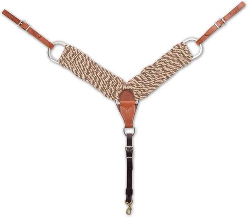 ياقة صدر من ألياف الموهير والألبكة مقاس 3 بوصات من Martin Saddlery، طبيعية in Saudi Arabia