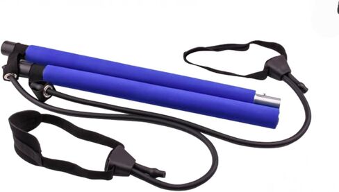 Stretched Fusion Pilates Bar, Pilates Stretched Fusion Bar, Stretchedfusion Multi-functional Pilates Bar, Pilates Stretched Fusion Bar, Multifunctional Pilates Bar Stretched Fusion for Home-Blue in Saudi Arabia