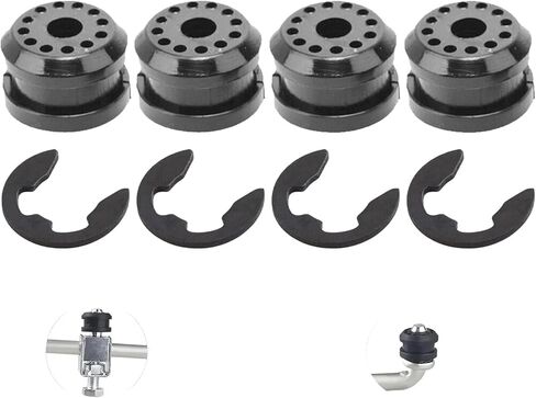 2PCS Transfer Case Shift Linkage Bushing Kit with E-Clips - Compatible with Dodge Ram 1500/2500/3500 - Replaces OEM# 68078975AA, 68078974AA in Saudi Arabia