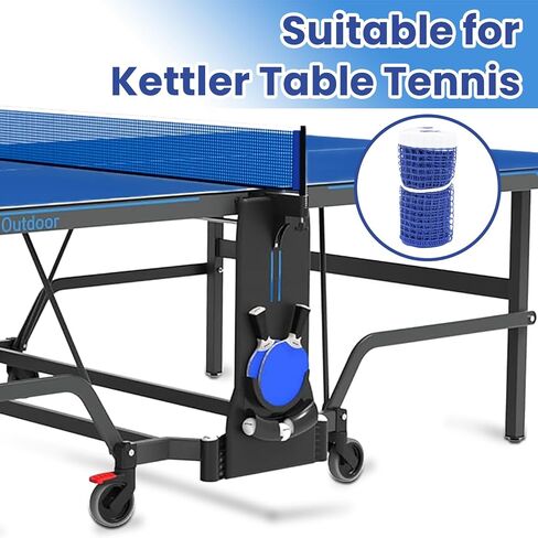 شبكة بينج بونج متوافقة مع كيتلر - استبدال شبكة بينج بونج المتينة، عبوتان من شبكات تنس الطاولة المصنوعة من النايلون مقاس 71 بوصة، محمولة وسهلة الإعداد للعب في الأماكن المغلقة أو الهواء الطلق in Kuwait