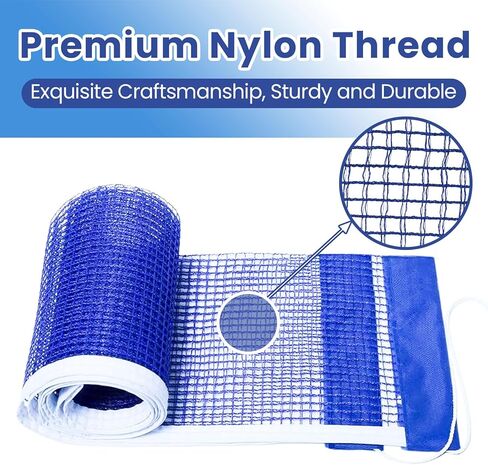 شبكة بينج بونج متوافقة مع كيتلر - استبدال شبكة بينج بونج المتينة، عبوتان من شبكات تنس الطاولة المصنوعة من النايلون مقاس 71 بوصة، محمولة وسهلة الإعداد للعب في الأماكن المغلقة أو الهواء الطلق in Kuwait