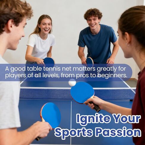 شبكة بينج بونج متوافقة مع كيتلر - استبدال شبكة بينج بونج المتينة، عبوتان من شبكات تنس الطاولة المصنوعة من النايلون مقاس 71 بوصة، محمولة وسهلة الإعداد للعب في الأماكن المغلقة أو الهواء الطلق in Kuwait