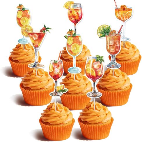 24pcs Wonderland Cupcake Toppers Butterfly Flower Bowl Clock Fairy Cupcake Picks Bunny Cake Topper Decorations for Tea Party Baby shower Kids Girls Birthday Party Supplies in Kuwait
