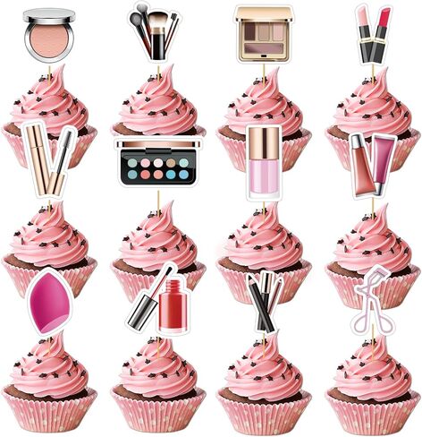 24pcs Wonderland Cupcake Toppers Butterfly Flower Bowl Clock Fairy Cupcake Picks Bunny Cake Topper Decorations for Tea Party Baby shower Kids Girls Birthday Party Supplies in Kuwait