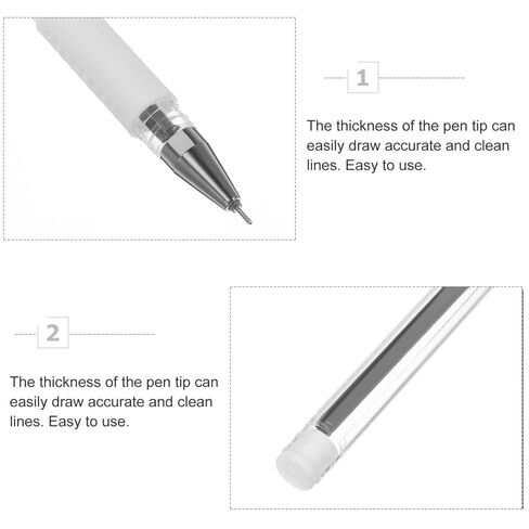 3pcs Waterproof Skin Marking Pens for Eyebrows and Tattoos, Precision Tattoo Positioning, Permanent Eyebrow Markers Pen for Salon, Black in Kuwait
