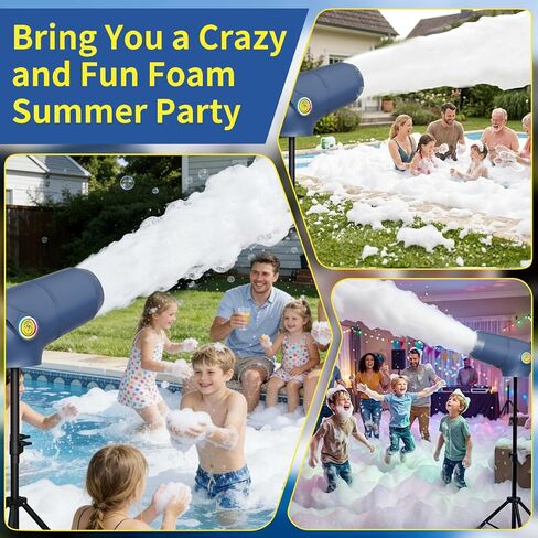 Party Foam Cannon, Foam Machine for Party, 3 Modes Detachable Front Barrel Foam Making Machine for Garden Backyard Pool Indoor in Kuwait