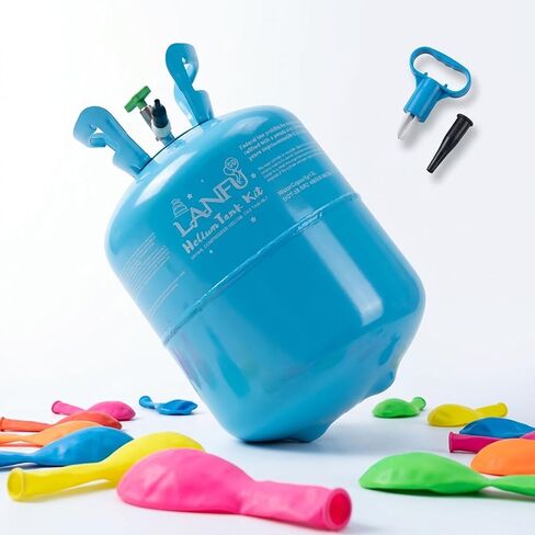 Helium Tank for Balloons at Home - 13L Large Disposable Balloon Inflator Kit, Fills Up to 50 Balloons, Pure Gas Cylinder for Family Celebration & Events (Portable Design) in Saudi Arabia