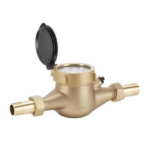 Watflow DN20 3/4" NPT Couplings Gallon Water Meter, Lead Free Meter, Cold Water Meter for Apartment or Home,Multi-Jet.(Lead Free) in Kuwait