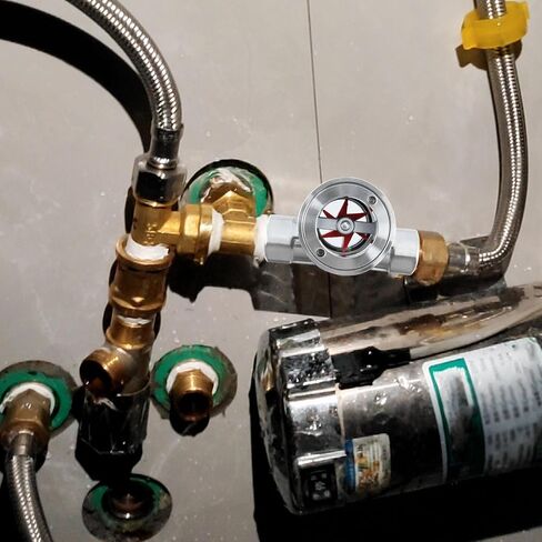 Antrader 1/2"NPT Female 304 Stainless Window Sight Glass Flow Indicator with Impeller,1Pcs (DN15-1/2") in Kuwait