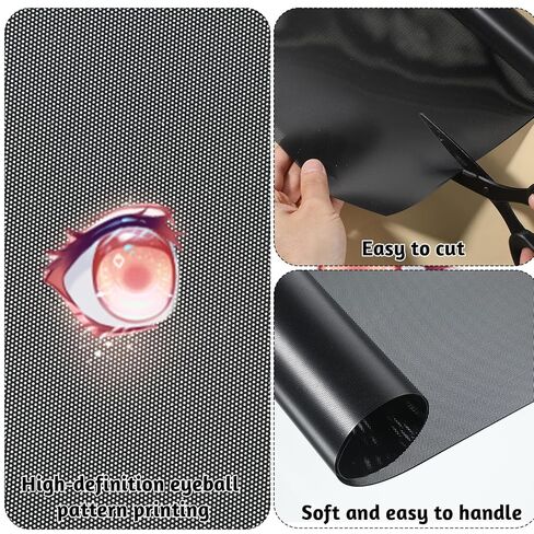 1 Roll Eye Mesh for Mask Cosplay Black Mesh Fabric 39x11.8in Black PVC Net 0.5mm Hole Custom Fursuit Eye Meshs 0.3mm Thick Waterproof Printable Eyes Meshs for Mask Furries Eyes Cosplay Craft Making in Kuwait