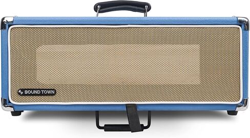Sound Town Vintage 2U Amp Rack Case, 12.5" Depth with Rubber Feet, Dust Cover, Kickstand, Orange (STVRC-2OR) in Saudi Arabia