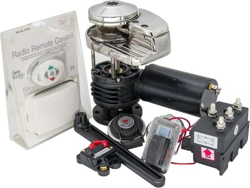 Solarhome 12V DC 1000 Watt الثقيلة مرساة ونش عالية السرعة الكهربائية متوافقة مع قارب سيارة 1654 رطل 100A FO3288 in Saudi Arabia