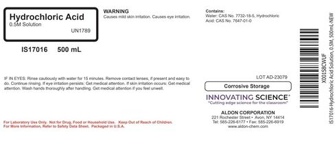 Hydrochloric Acid Solution, 0.5M, 500mL - The Curated Chemical Collection in Kuwait