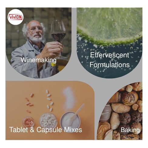 حمض الطرطريك USP/FCC - 5 كجم (11 رطل) - مثبت مكونات السواغ الحمضي ومصحح الرقم الهيدروجيني in Kuwait