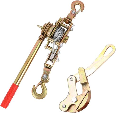 Rope Grip Puller Hand Winch Cable Heavy Duty High Strength Tightener Cord Pulling Tool for Truck Construction, 1 Ton in Saudi Arabia