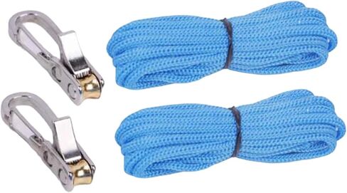 قطعتان من حبل شد الحبل مع شد أسطواني لضبط باراكورد، ومتانة احترافية وعملية متعددة الأغراض للاستخدام الخارجي والداخلي أ، وخطافين in Kuwait