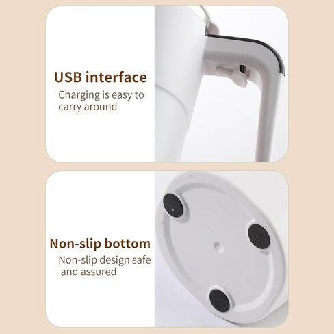 Automatic Stirring Cup Rechargeable Effortless Mixing for Hot Beverages for Home Office Travel ABS, 304 Stainless Steel White in Saudi Arabia