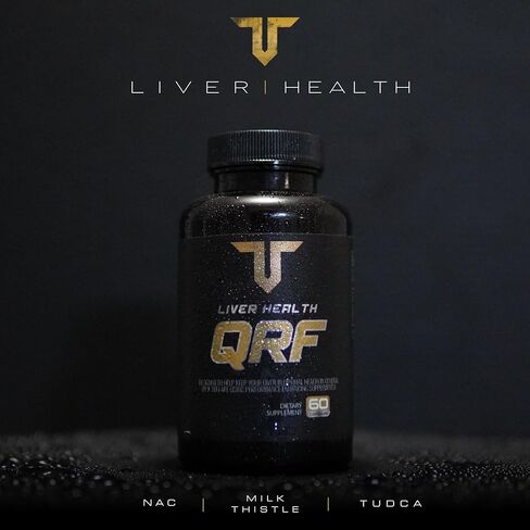 مكمل دعم الكبد تروبونين نيوتريشن QRF - NAC 600 ملغ، TUDCA ومستخلص شوك الحليب - تطهير الكبد وإزالة السموم وإصلاحه، تدفق الصفراء، معزز الجلوتاثيون - 60 كبسولة in Kuwait