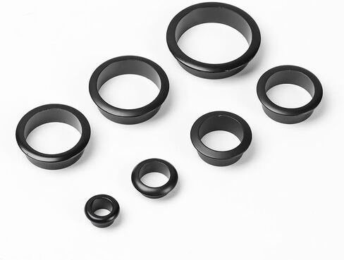 Metal Cable Grommet, 4PCS Wire Hole Cover Zinc Alloy Cable Line Box Grommets Cabinet Decor Cable Port Furniture Hardware(Silver,25mm) in Saudi Arabia