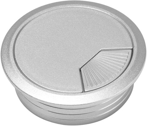 Metal Cable Grommet, 10PCS 60/80mm Desk Table PC Computer Desk Round Wire Tidy Grommet Cable Organizer(Silver,80mm) in Saudi Arabia