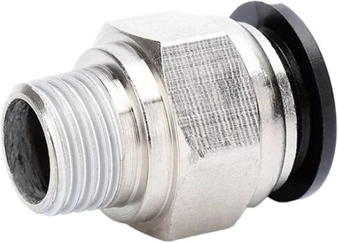 تركيبات هوائية PC 4 6 8 10 12 مم خيط -M5 1/8 1/4 3/8 1/2 01 02 وصلة أنبوب 100 قطعة (PC6-M5) in Kuwait