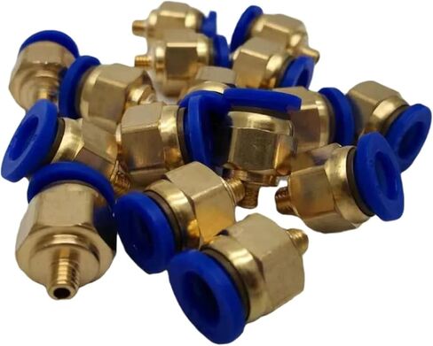 Pneumatic Fittings PC Thread -M5 M6 1/8 1/4 Tube Pc4 6 8mm Push Air Straight Connection Pc6 8-01 02 100Pcs(Pc6-m5) in Saudi Arabia