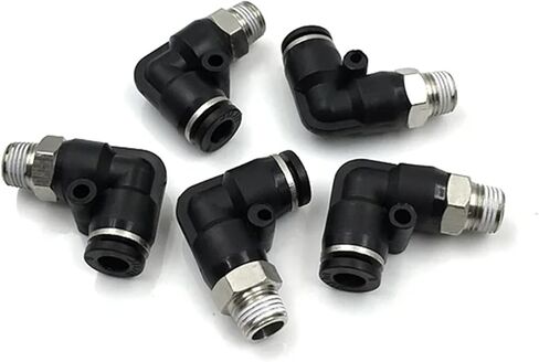 PC/PCF/SL/PL Pneumatic Connector 6mm 8mm Thread 1/8" 1/4 3/8 1/2" Hose Fittings 1Pcs(8-01,PCF) in Kuwait
