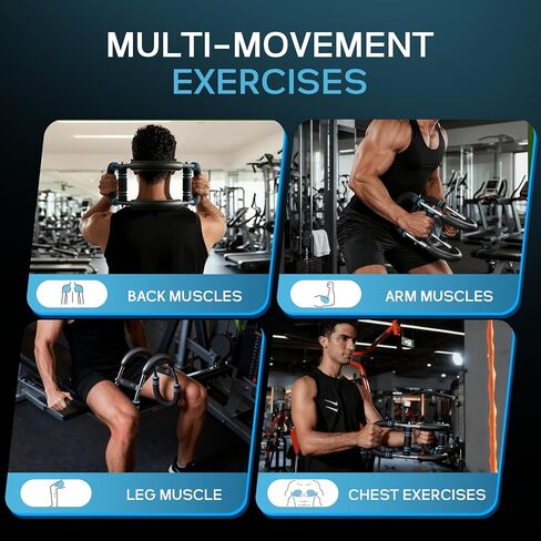 Twister arm Trainer, 110-140lb Adjustable Resistance Chest Workout Equipment,Forearm Power Exercise bar , pectoralis spinalis Device, Portable Detachable Design in Kuwait