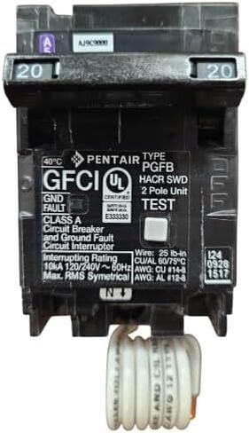 Pentair PA220GFA قواطع دوائر GFCI ثنائية القطب، 20 أمبير in Saudi Arabia