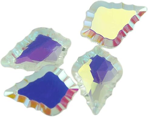 AB 38MM/50MM/63MM/76MM K9 Optical Maple Leaf Shape Crystal Plated Prism Ornament Suncatcher(38mm 10pcs) in Saudi Arabia