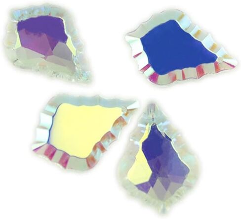 AB 38MM/50MM/63MM/76MM K9 Optical Maple Leaf Shape Crystal Plated Prism Ornament Suncatcher(38mm 10pcs) in Saudi Arabia