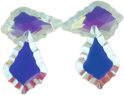 AB 38MM/50MM/63MM/76MM K9 Optical Maple Leaf Shape Crystal Plated Prism Ornament Suncatcher(38mm 10pcs) in Saudi Arabia