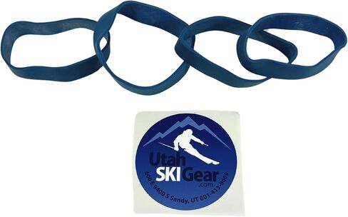 Utah Ski Gear Brake Retainer - 4 Pack Rubber Retainers for Ski Bindings to Wax or Tune Skis, Elastic Band Equipment to Shut Bindings, Tuning Accessory Gear, Ski Binding Rubber Break Retainer Ban in Saudi Arabia