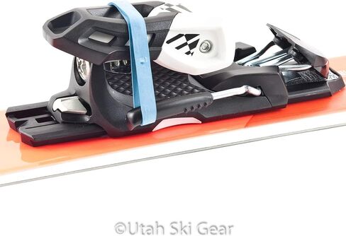 Utah Ski Gear Brake Retainer - 4 Pack Rubber Retainers for Ski Bindings to Wax or Tune Skis, Elastic Band Equipment to Shut Bindings, Tuning Accessory Gear, Ski Binding Rubber Break Retainer Ban in Saudi Arabia