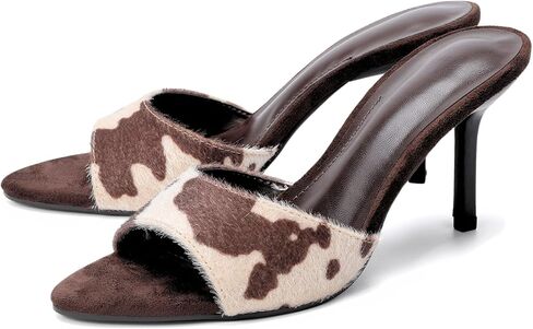 واضحة الكعب العالي للنساء المدببة اصبع القدم المفتوح ، تنزلق على Slides Slides Sandals نساء نساء ، تنزلق على أحذية الكعب الصغير الشفافة للسيدات in Kuwait