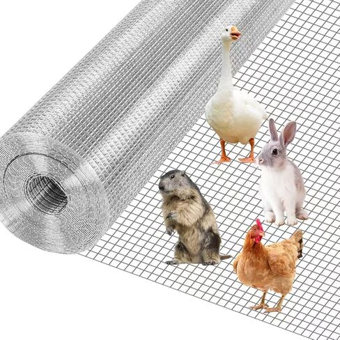 Stainless Steel Welded Wire Mesh, (48in×50ft)1/4 inch Hardware Cloth, 22 Gauge Chicken Wire Fence Mesh Cage Poultry Garden Plant Support Containment Fence in Saudi Arabia