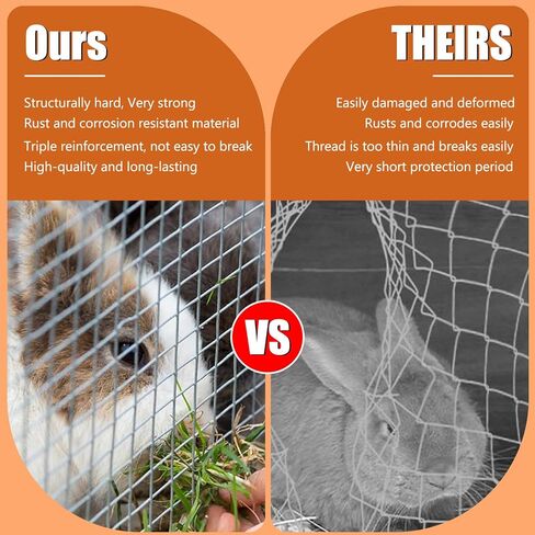 Stainless Steel Welded Wire Mesh, (48in×50ft)1/4 inch Hardware Cloth, 22 Gauge Chicken Wire Fence Mesh Cage Poultry Garden Plant Support Containment Fence in Saudi Arabia