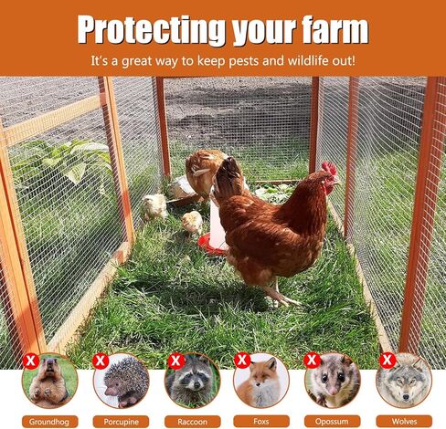 Stainless Steel Welded Wire Mesh, (48in×50ft)1/4 inch Hardware Cloth, 22 Gauge Chicken Wire Fence Mesh Cage Poultry Garden Plant Support Containment Fence in Saudi Arabia