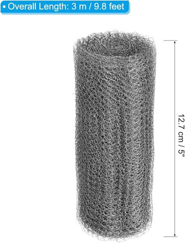 5inx10ft Wire Mesh Hole Fill Fabric, Stainless Steel Mesh Double Layer Blocker Flexible Mesh Screen for Hole Filler and Plant Protection in Saudi Arabia
