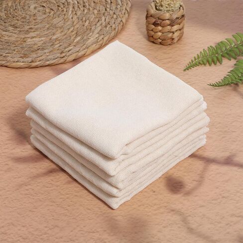 5 Pcs Straining Cloth, 23x23 Inch Cheesecloth for Cooking Steamer Cloth Reusable Cotton Cheesecloth Cooking, Canning, Steaming, Food Filter Cloths, Nut Milk, Cheese Making in Kuwait