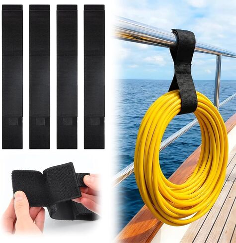 6 عبوات من حوامل حبال القارب بطول 40.64 سم، ملحقات المراكب الشراعية لتخزين ملحقات المراكب الشراعية مع إغلاق لاصق شديد التحمل، أشرطة خط حديدي للقوارب الشراعية، منظم خط قفص الاتهام لتنظيم الكابلات in Kuwait