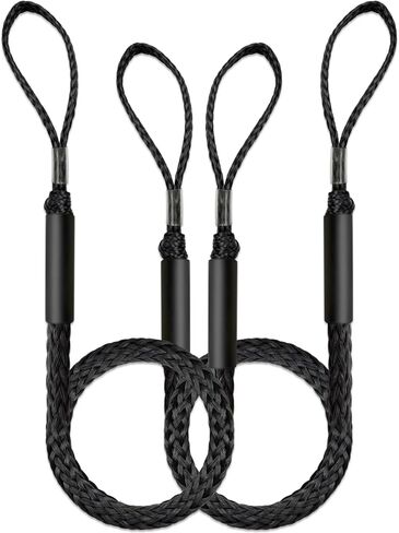 3.5 Feet Extended Loop Bungee Dock Line for Boats, Jet Ski, Seadoo, Yamaha, 2 Pack (Red+Black) in Saudi Arabia