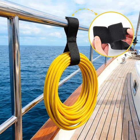 6 عبوات من حوامل حبال القارب بطول 40.64 سم، ملحقات المراكب الشراعية لتخزين ملحقات المراكب الشراعية مع إغلاق لاصق شديد التحمل، أشرطة خط حديدي للقوارب الشراعية، منظم خط قفص الاتهام لتنظيم الكابلات in Kuwait