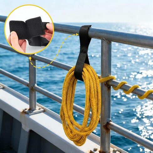 6 عبوات من حوامل حبال القارب بطول 40.64 سم، ملحقات المراكب الشراعية لتخزين ملحقات المراكب الشراعية مع إغلاق لاصق شديد التحمل، أشرطة خط حديدي للقوارب الشراعية، منظم خط قفص الاتهام لتنظيم الكابلات in Kuwait