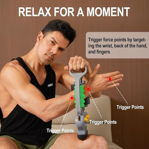 HOTWAVE Arm Massager for Pain Relief & Recovery, Adjustable Foam Roller, Trigger Point Muscle Roller for Calves&Forearm, Wrist Massager, Tennis&Golfers Elbow Pain Release in Kuwait